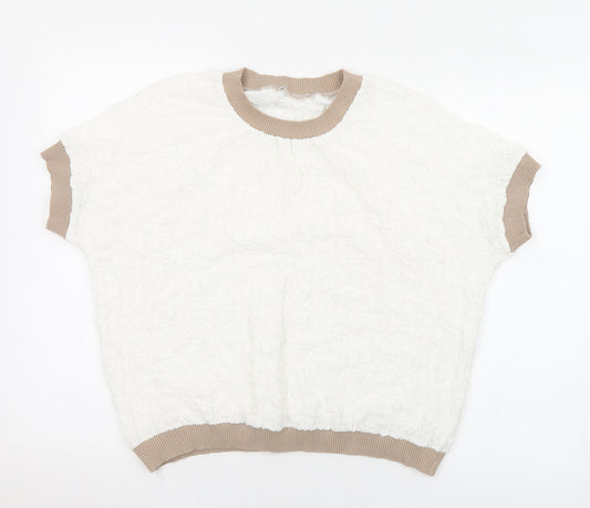 Womens UK Size S Preworn White  T-Shirt