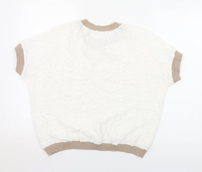 Womens UK Size S Preworn White  T-Shirt