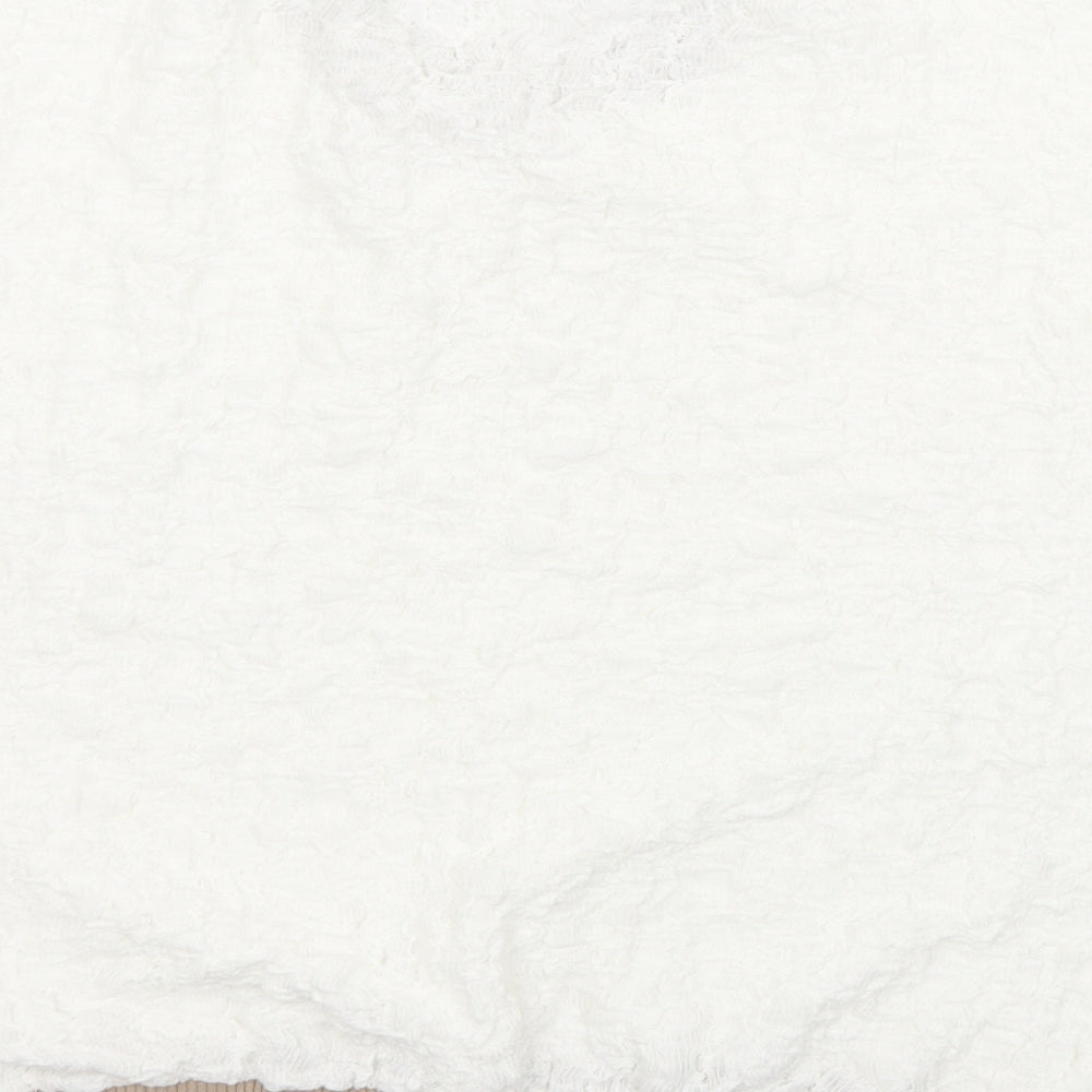 Womens UK Size S Preworn White  T-Shirt