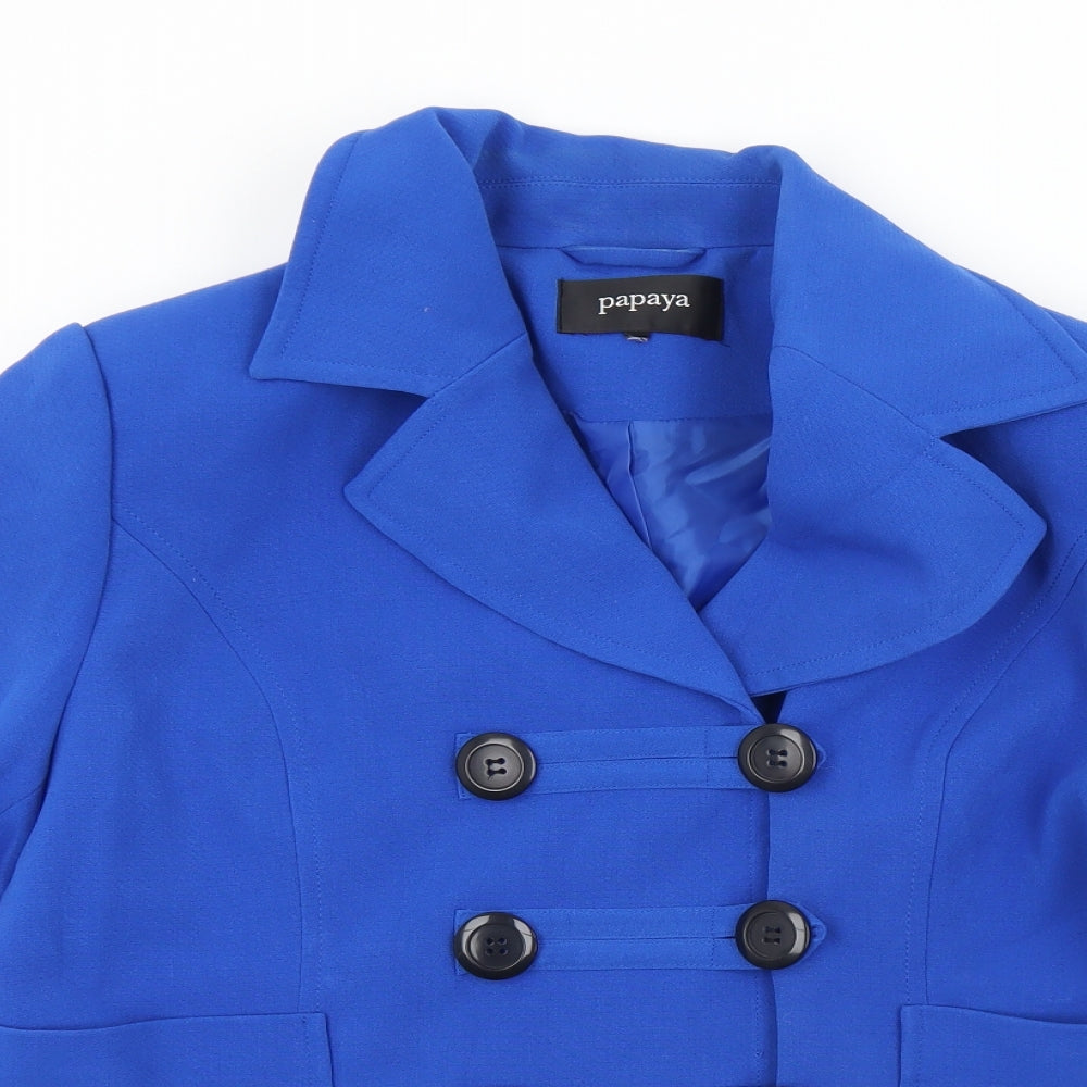 Womens UK Size S Papaya Blue Jacket