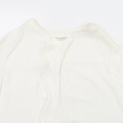 Womens UK Size 12 Monsoon White Basic Blouse