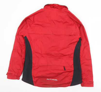 Womens UK Size 8 Altura Red Anorak Coat