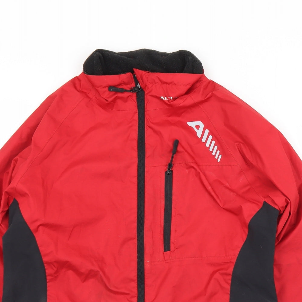 Womens UK Size 8 Altura Red Anorak Coat