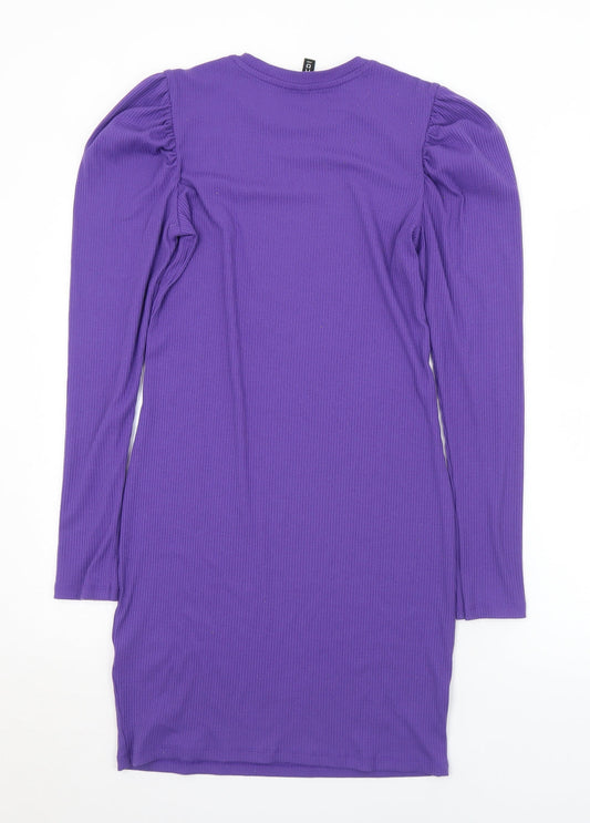 Womens UK Size M Divided Purple Pullover Jumper