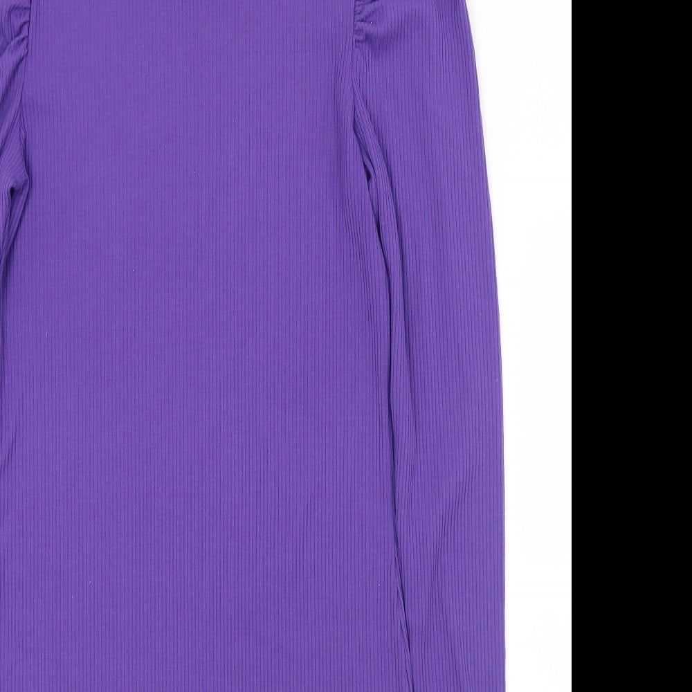 Womens UK Size M Divided Purple Pullover Jumper
