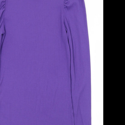 Womens UK Size M Divided Purple Pullover Jumper