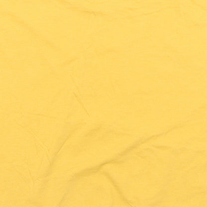 New Look Girls Yellow  Cotton Basic T-Shirt Size 14-15 Years Crew Neck  - Bronx