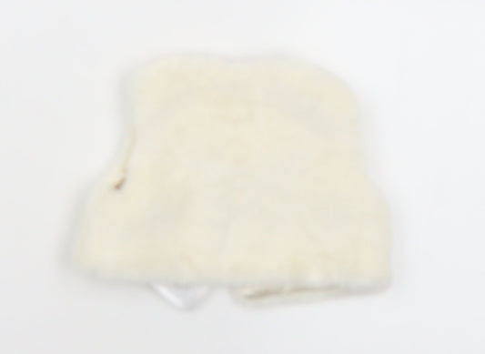 Primark Girls White  Polyester Cape Jumper Size 0-3 Months  Button