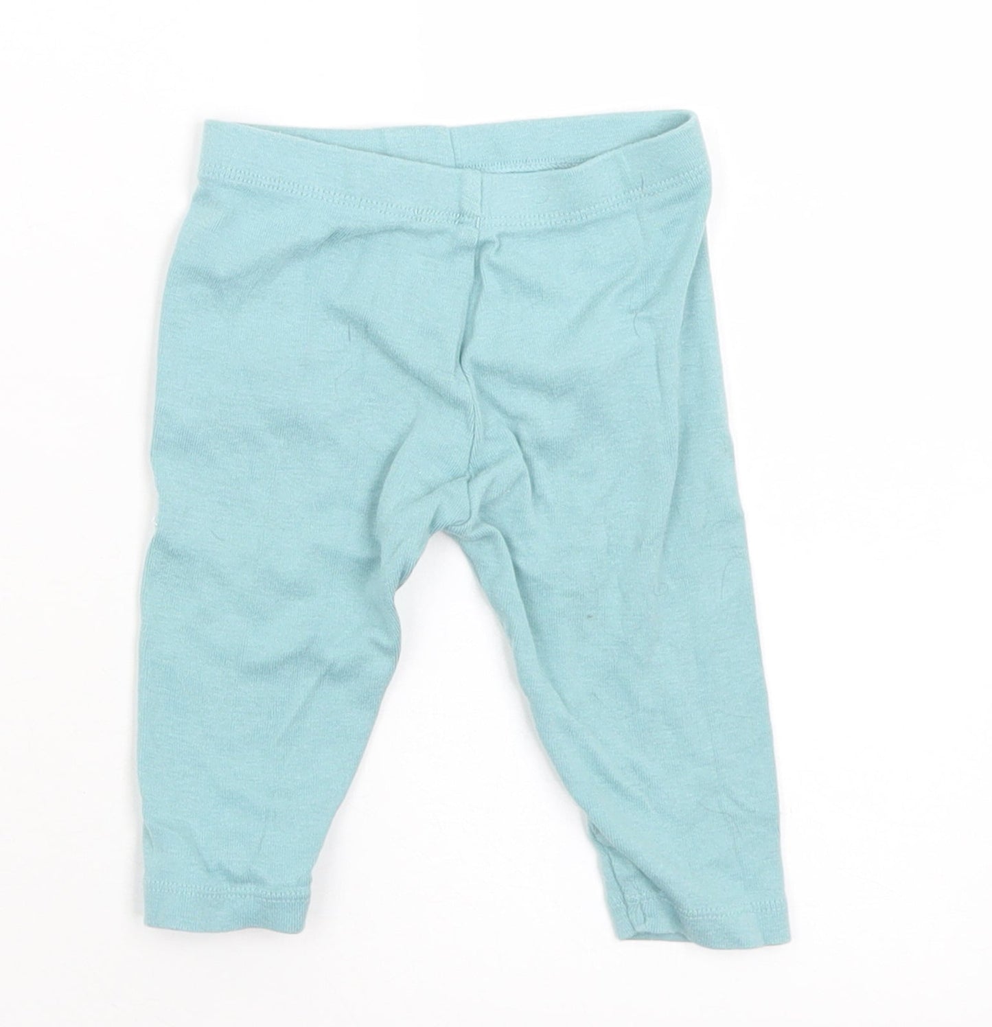 Marks and Spencer Baby Blue  Cotton Jogger Leggings Size 3-6 Months