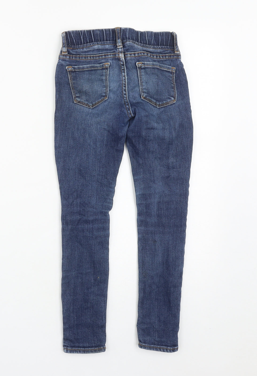 Gap Girls Blue  Cotton Straight Jeans Size 7 Years  Slim