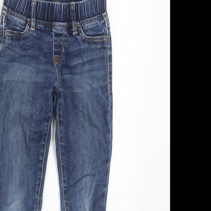 Gap Girls Blue  Cotton Straight Jeans Size 7 Years  Slim