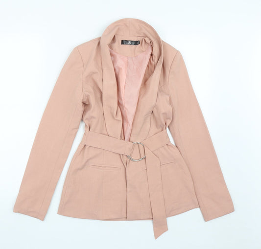 Missguided Womens Pink   Jacket  Size 4  Tie