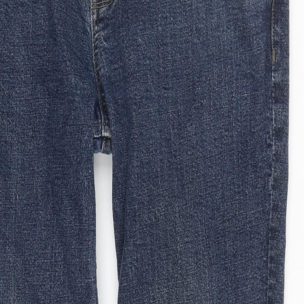 Tu  Mens Blue  Cotton Straight Jeans Size 34 in L27 in Regular Zip