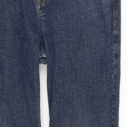 Tu  Mens Blue  Cotton Straight Jeans Size 34 in L27 in Regular Zip