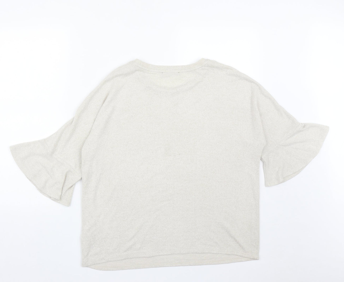 Womens UK Size 14 Marks and Spencer Beige Pullover Jumper