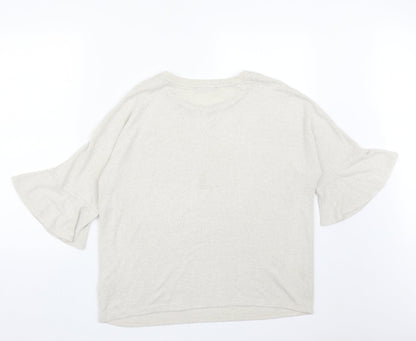Womens UK Size 14 Marks and Spencer Beige Pullover Jumper