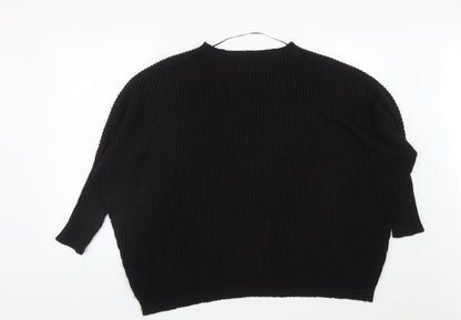 Womens UK Size M Bershka Black Pullover Jumper