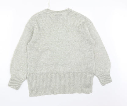 Womens UK Size S New Look Grey Pullover Jumper