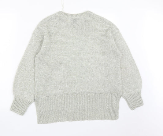 Womens UK Size S New Look Grey Pullover Jumper