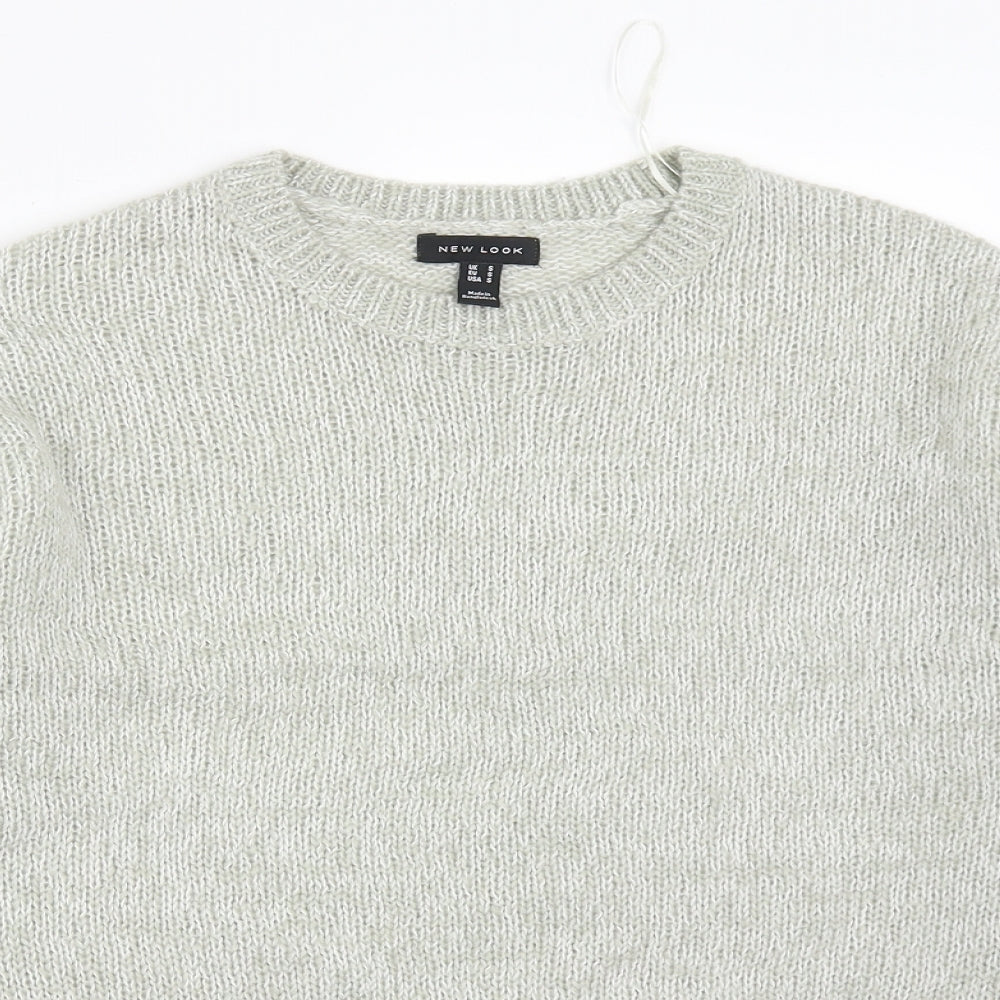Womens UK Size S New Look Grey Pullover Jumper