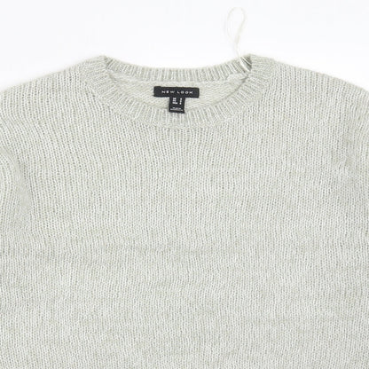 Womens UK Size S New Look Grey Pullover Jumper