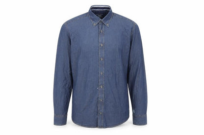 Mens UK Size L CASAMODA Blue  Button-Up Long Sleeve Casual Shirt