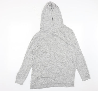 Matalan Womens Grey  Viscose Blend Pullover Hoodie Size M  Drawstring