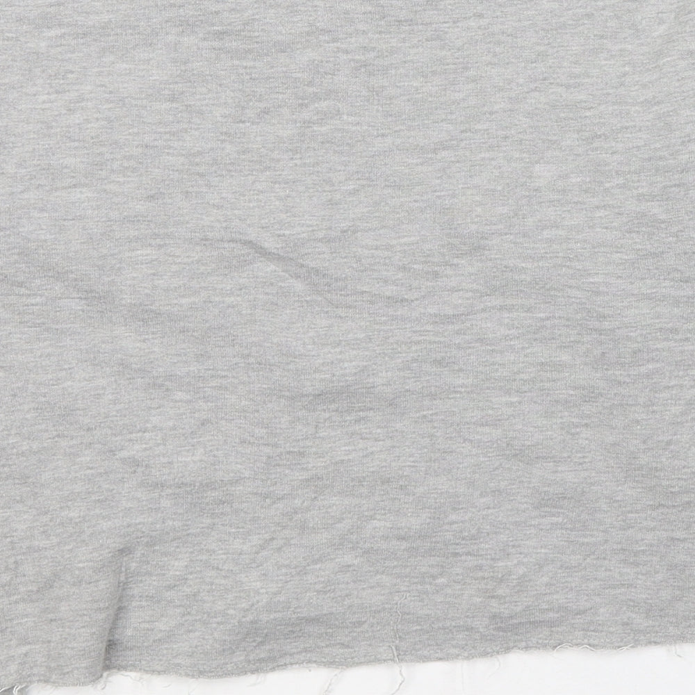 River Island Girls Grey  Cotton Pullover Sweatshirt Size 9-10 Years  Pullover
