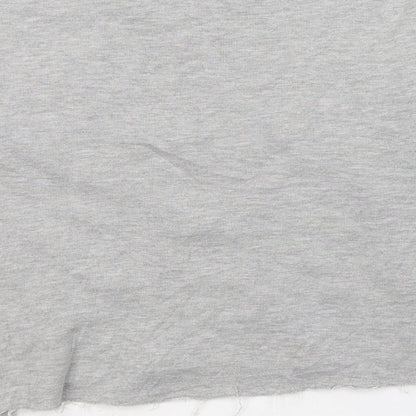 River Island Girls Grey  Cotton Pullover Sweatshirt Size 9-10 Years  Pullover