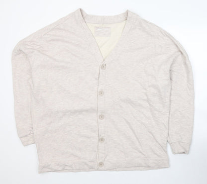 ASOS Mens Beige V-Neck  Cotton Cardigan Jumper Size S