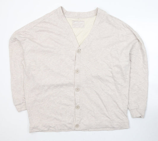 ASOS Mens Beige V-Neck  Cotton Cardigan Jumper Size S