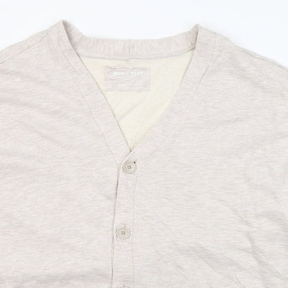 ASOS Mens Beige V-Neck  Cotton Cardigan Jumper Size S