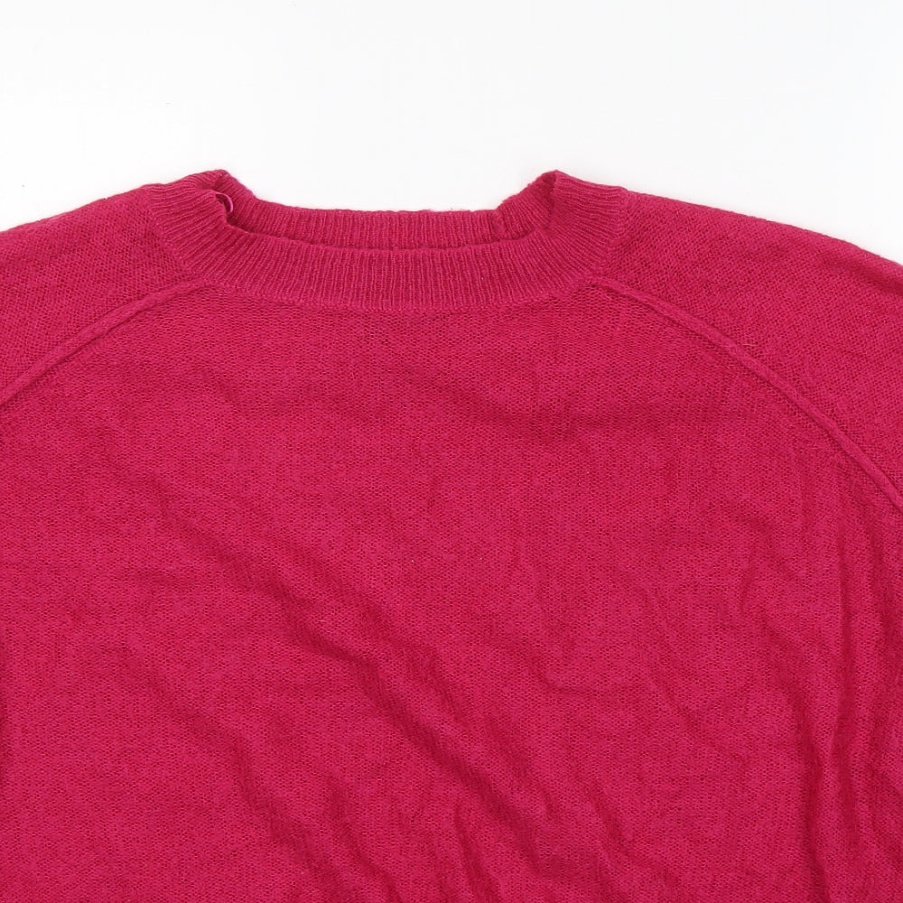 Womens UK Size 14 Topshop Pink Pullover Jumper