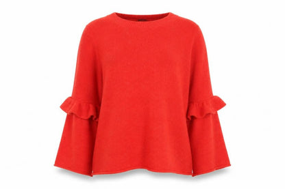 Womens UK Size 10 F&F Orange Pullover Jumper