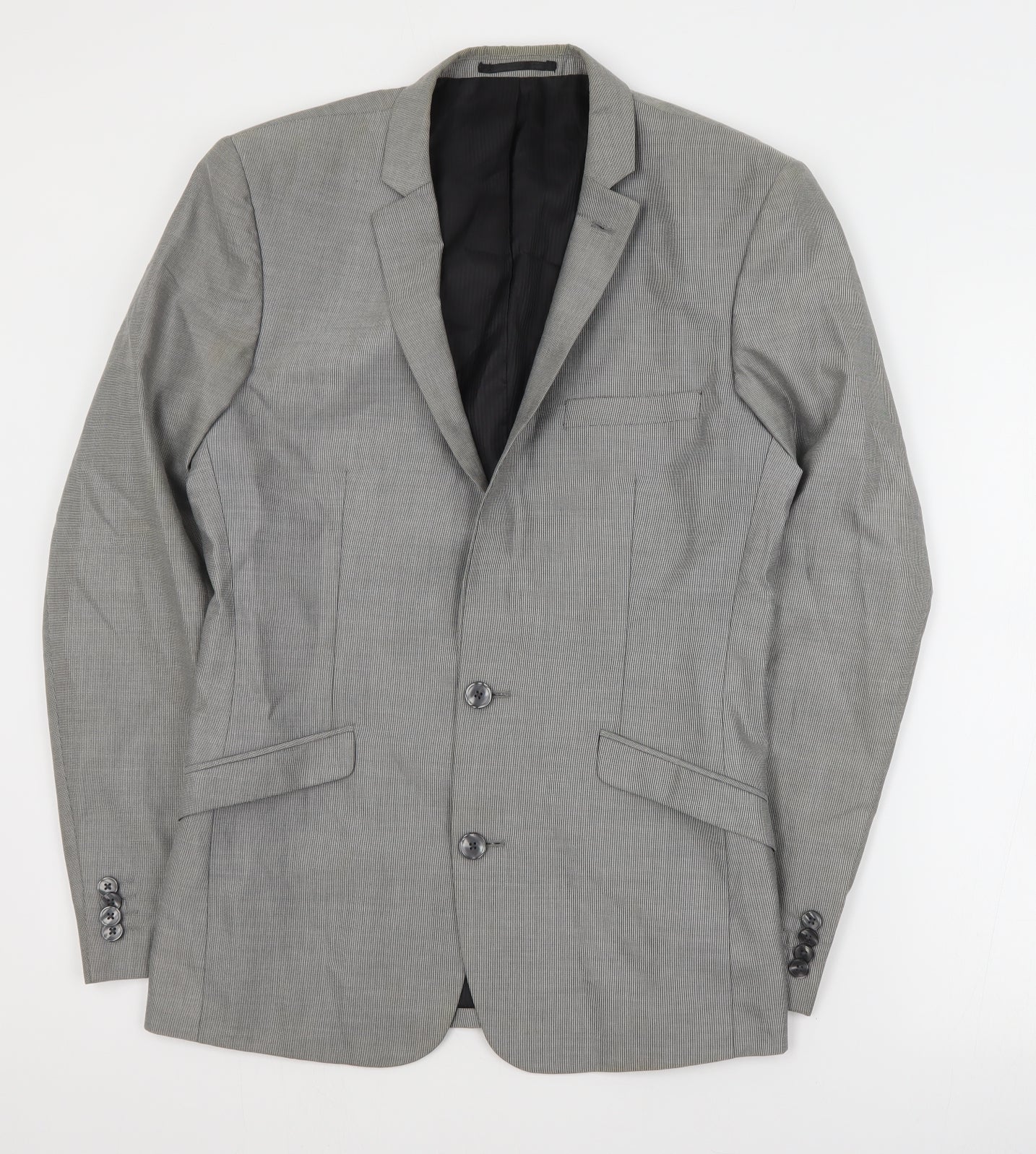 F&F Mens Grey  Polyester Jacket Suit Jacket Size M