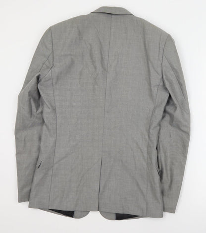 F&F Mens Grey  Polyester Jacket Suit Jacket Size M