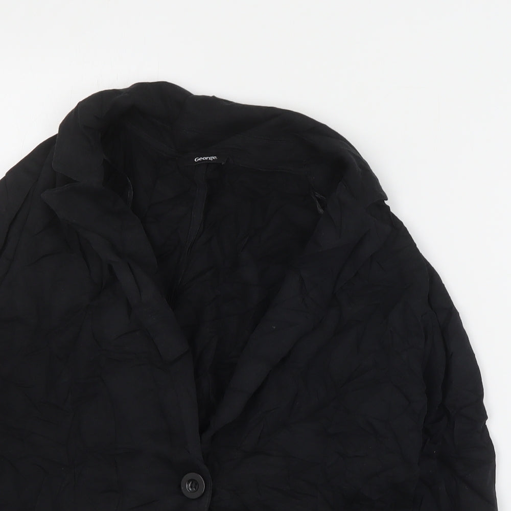 George Womens Black   Jacket Blazer Size 12  Button