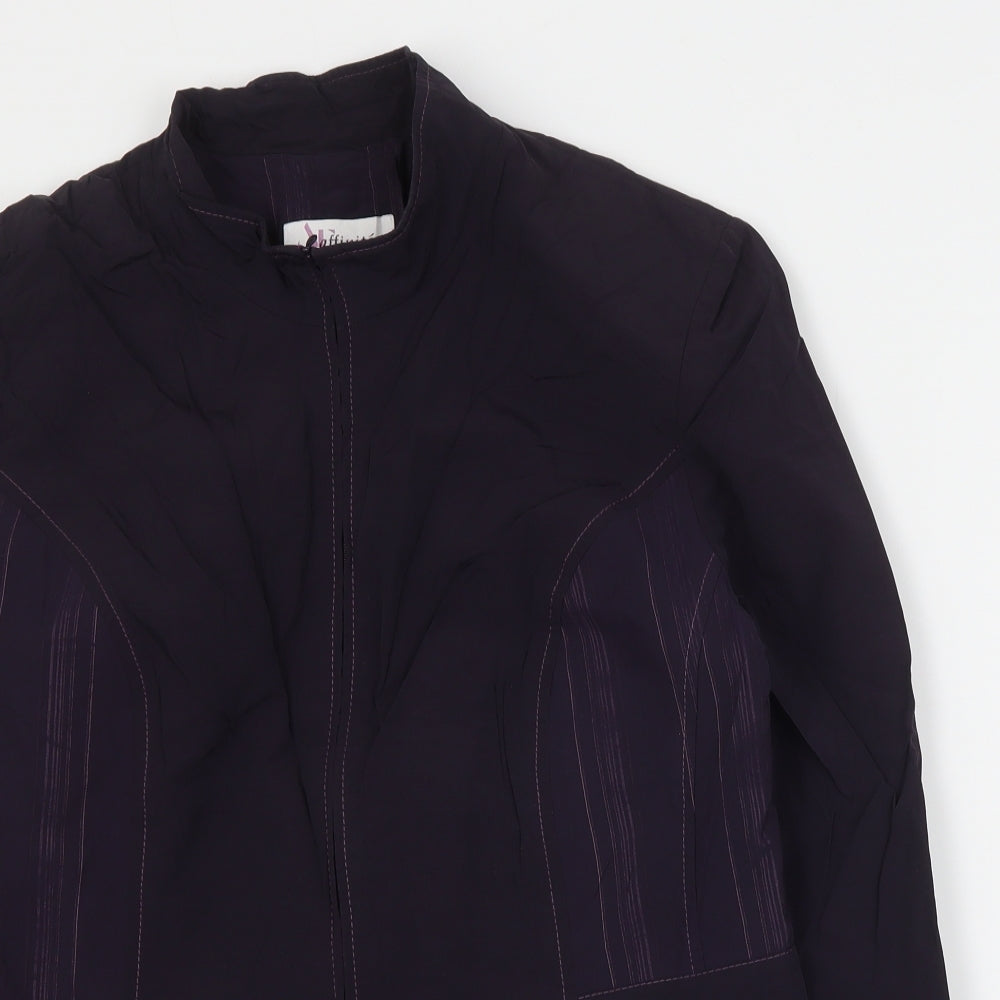 Affinites Womens Purple   Jacket  Size 16  Zip