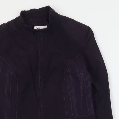 Affinites Womens Purple   Jacket  Size 16  Zip