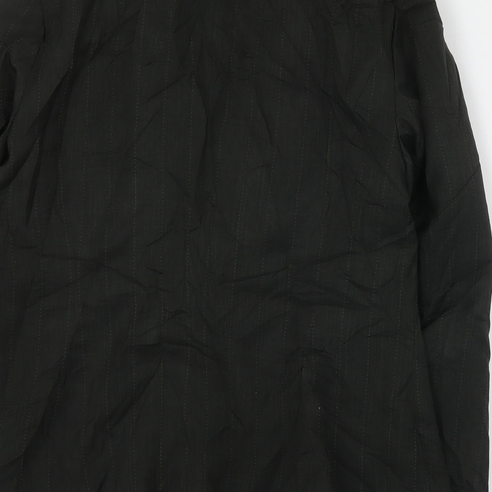 George Womens Grey Striped Polyester Jacket Suit Jacket Size 16