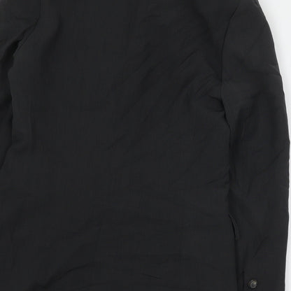 Histoire de Plaire Womens Black  Polyester Jacket Suit Jacket Size M