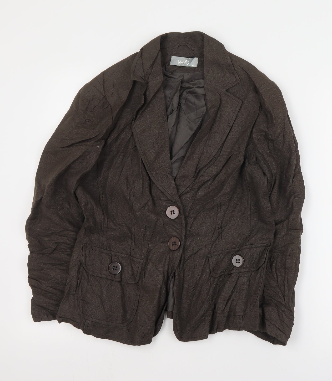 Womens UK Size 14 Wallis Brown Jacket