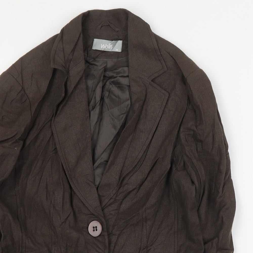 Womens UK Size 14 Wallis Brown Jacket