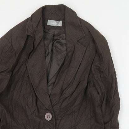 Womens UK Size 14 Wallis Brown Jacket