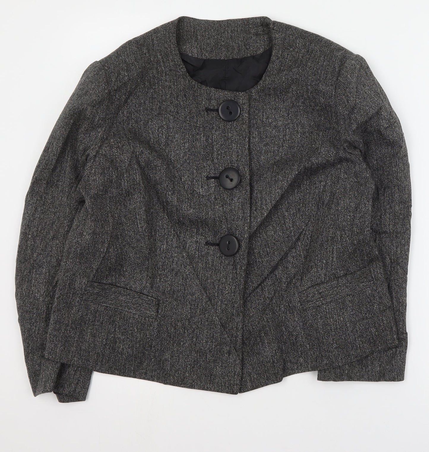 Womens UK Size 16 M&Co Grey Jacket