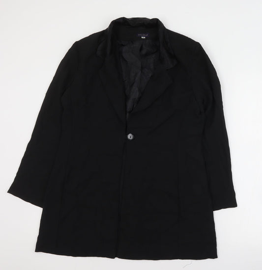 Epilogue Womens Black   Jacket  Size 14  Button