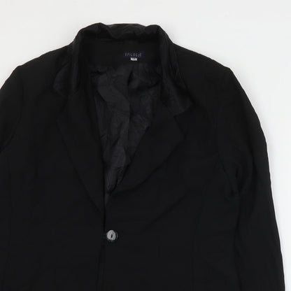 Epilogue Womens Black   Jacket  Size 14  Button
