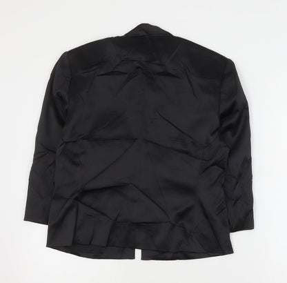 InWear Womens Black   Jacket  Size 10  Hook & Eye