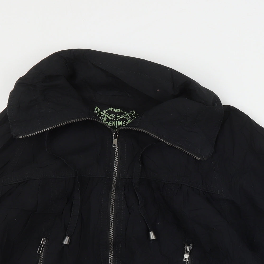 Primark Womens Black   Jacket  Size 12  Zip