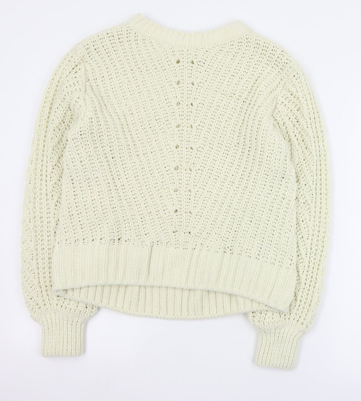 Womens UK Size XS H&M Beige Pullover Jumper